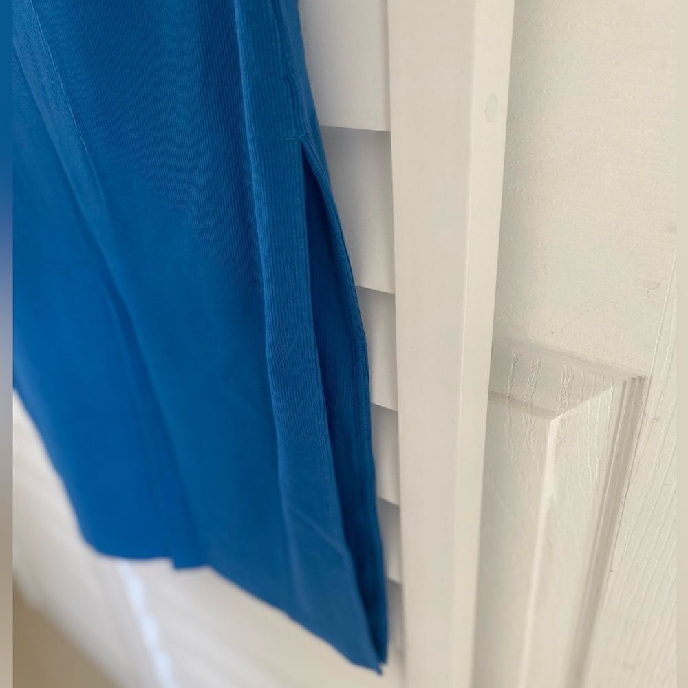 Blue One-Shoulder Dress - Picture 3 of 6